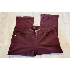 Torrid‎ 26XT Tall Denim Purple Jeans Stretch Boot Cut 3XT 3 Button Closure